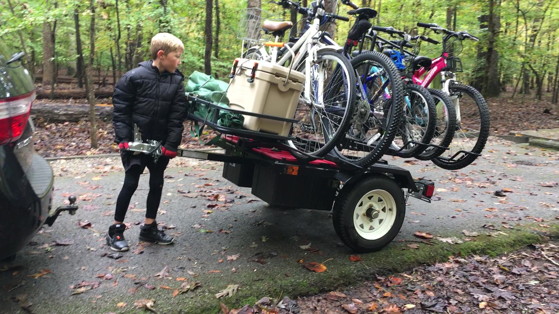 TRAILERACK - Multi-Hitch Accessory Trailer - FamilyBikeTrailer.com